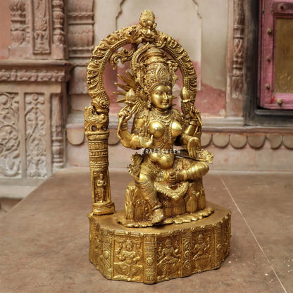 Brass Lakshmi Statue 19.7" craftsview