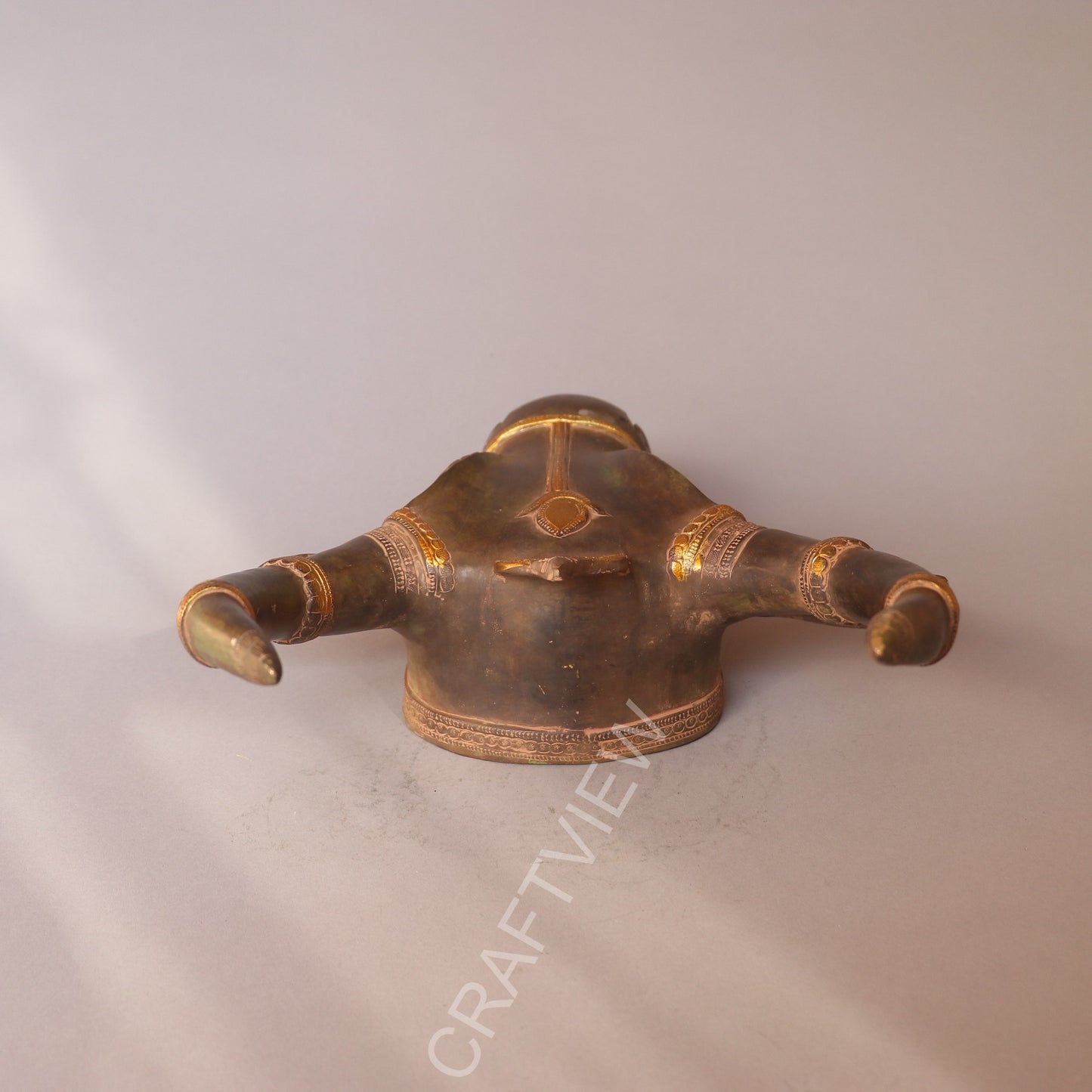 Brass Divine Décor Nandi Bull Wall Hanging Mask