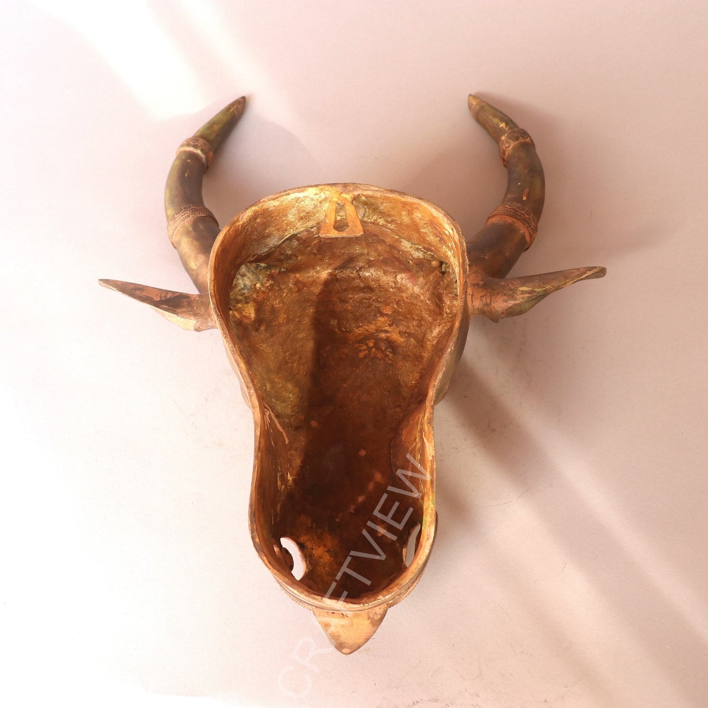 Brass Divine Décor Nandi Bull Wall Hanging Mask