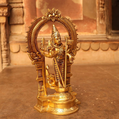 Brass Superfine (Karthikey) Murgan Statue With Prabhavali craftsview