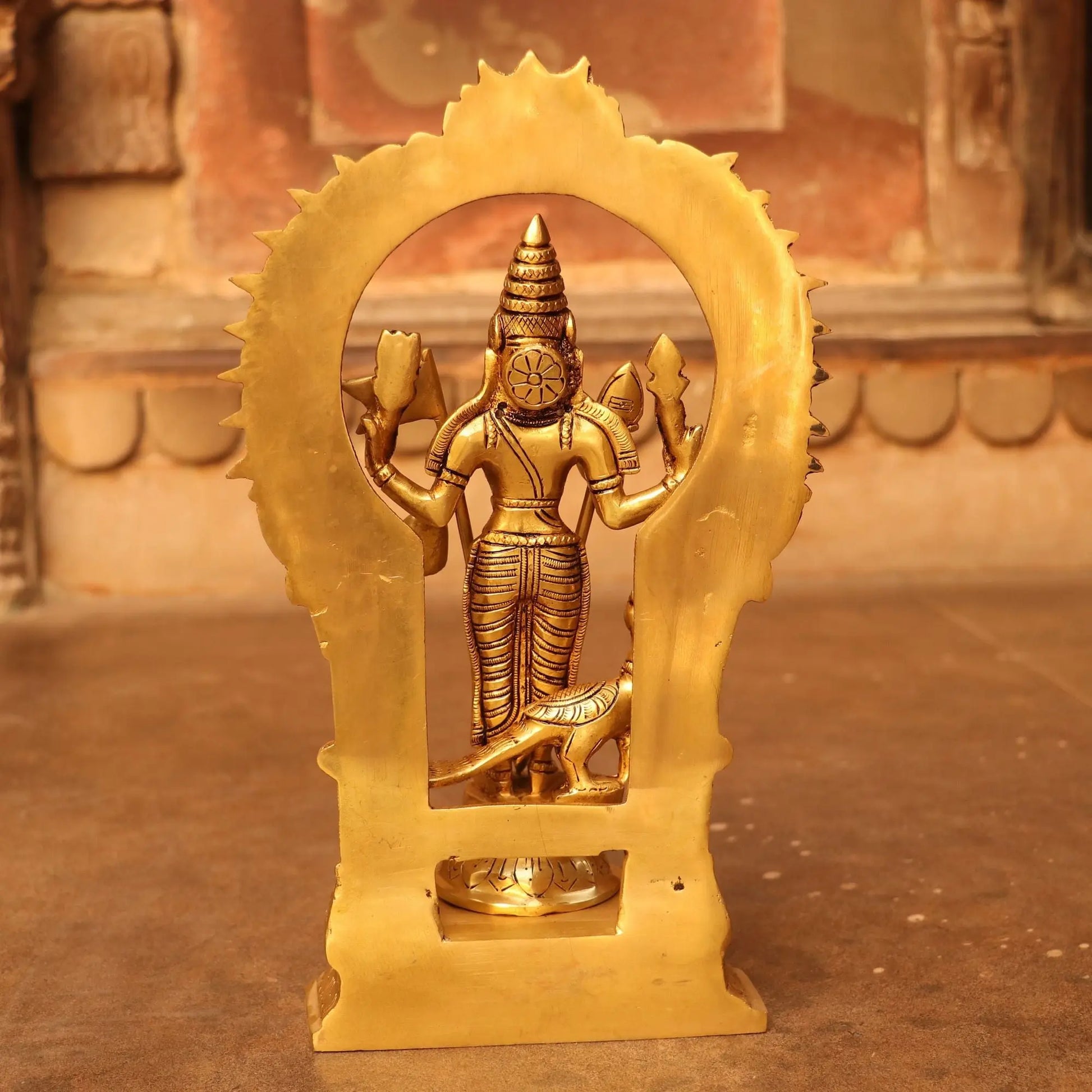 Brass Superfine (Karthikey) Murgan Statue With Prabhavali craftsview