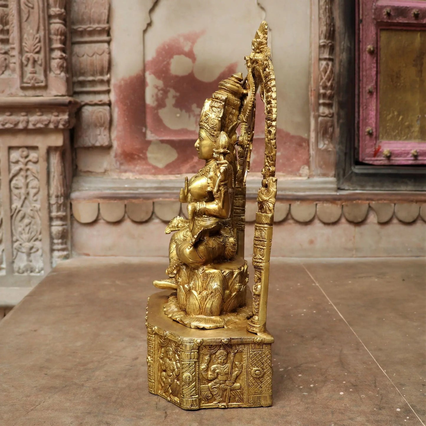 Brass Lakshmi Statue 19.7" craftsview