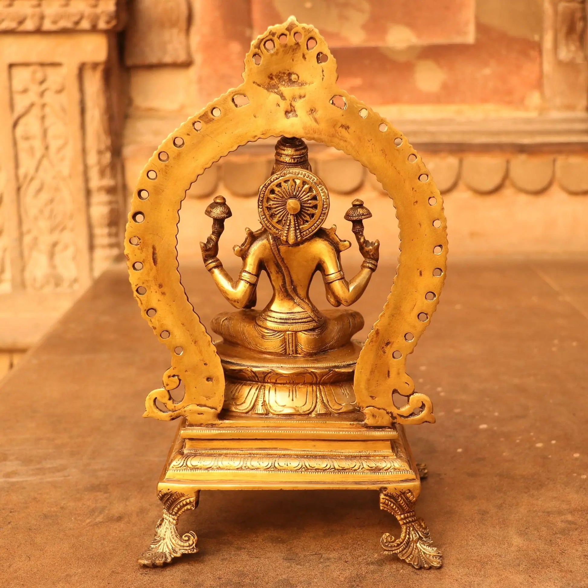 Brass Lakshmi Statue 13" craftsview