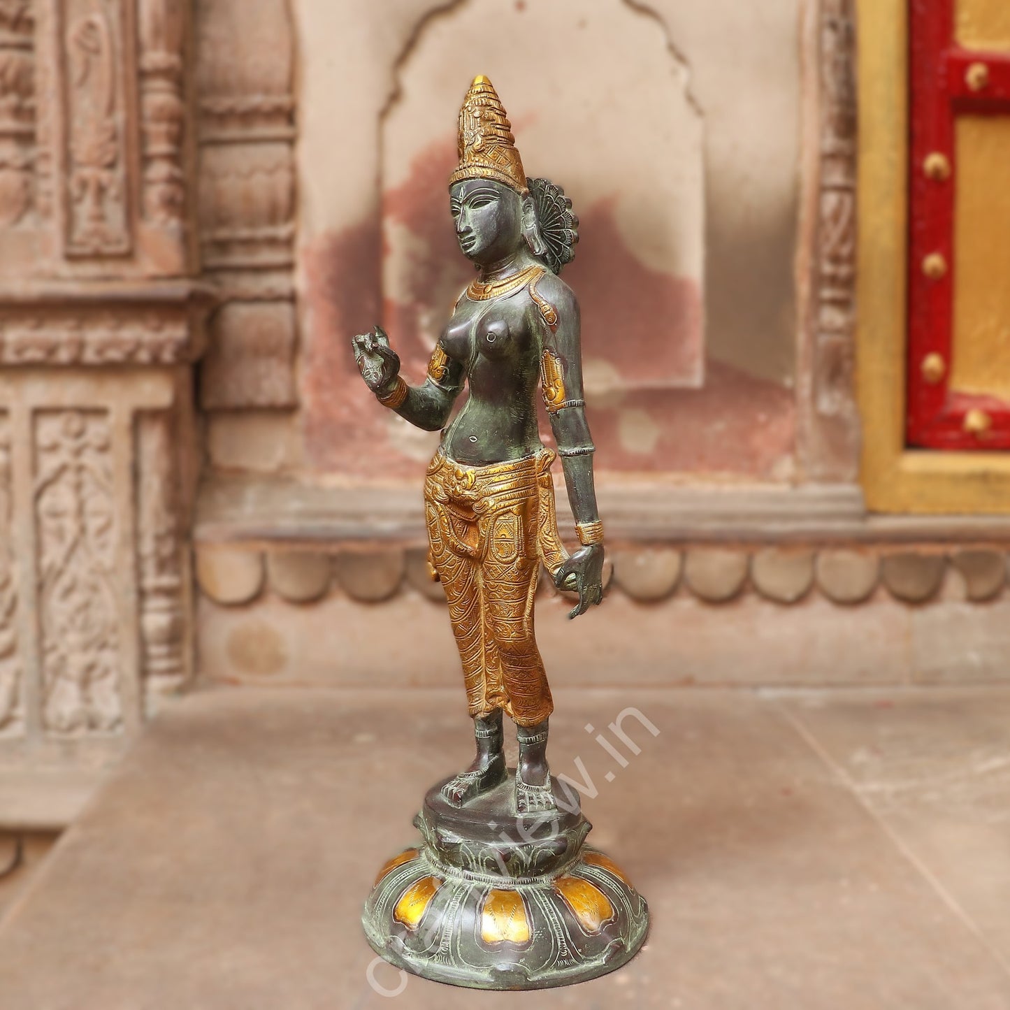 Standing Goddess Parvati Decorative Idol