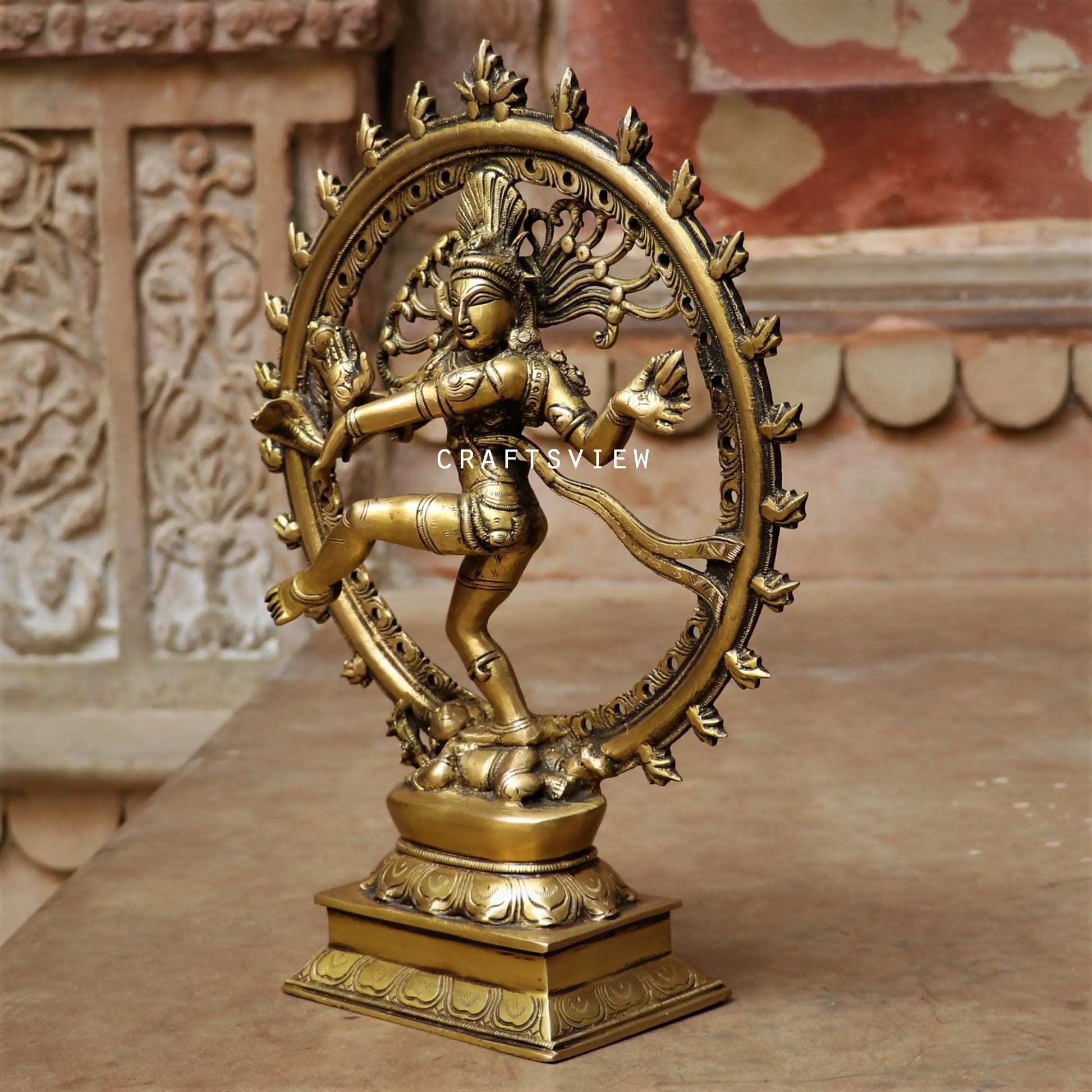 Brass Lord Natraj Statue 13" Craftsview