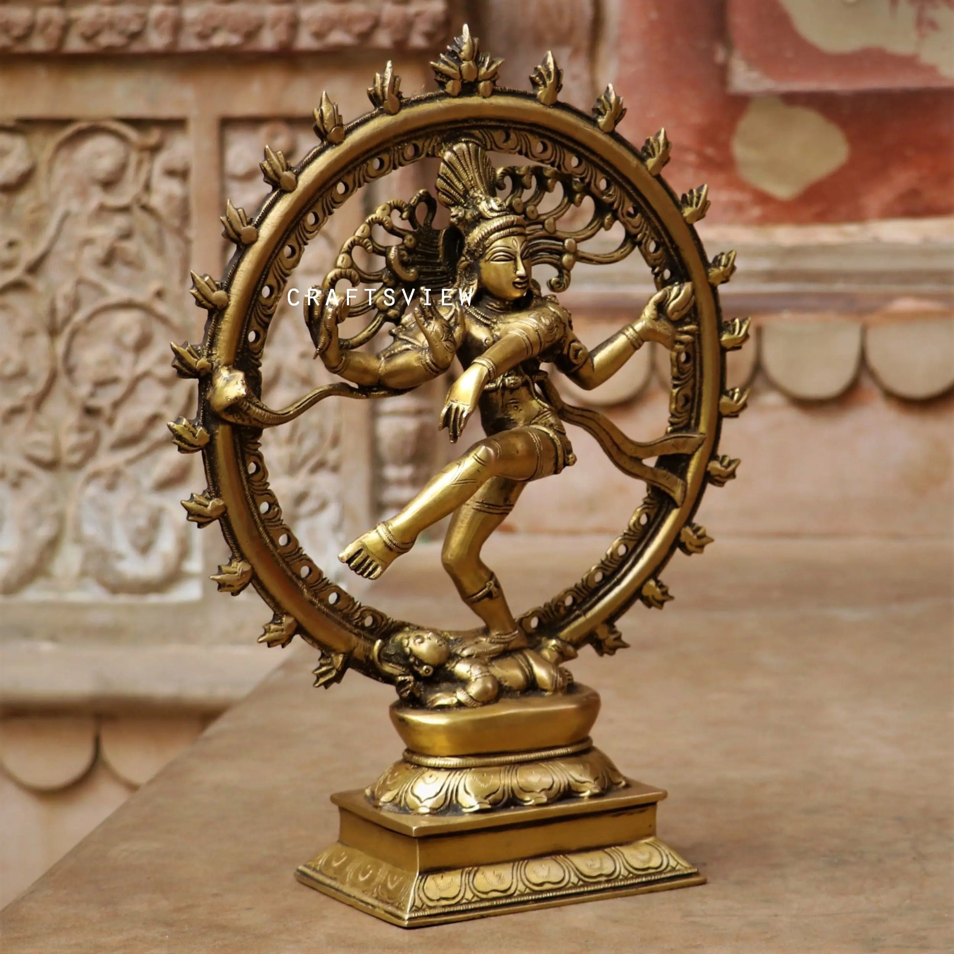 Brass Lord Natraj Statue 13" Craftsview