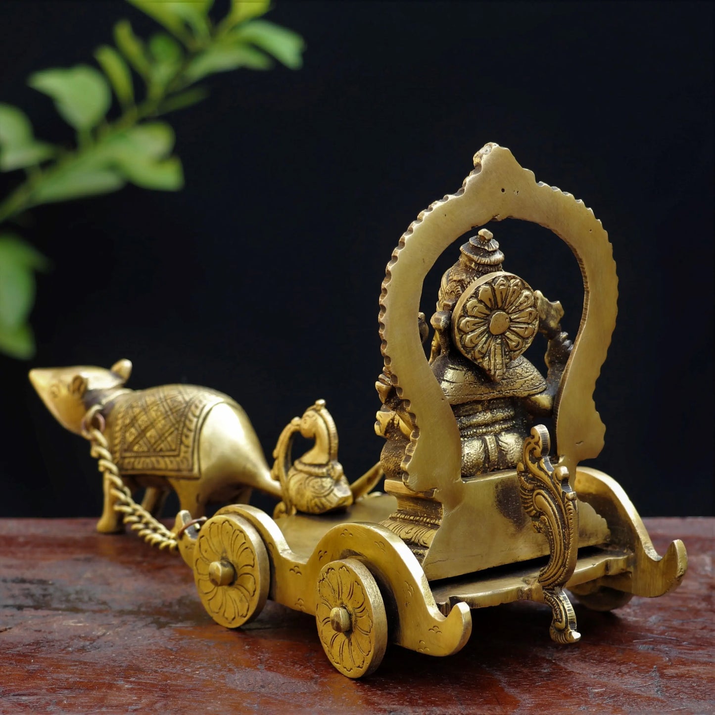 Brass Ganesh Statue With Musk. craftsview