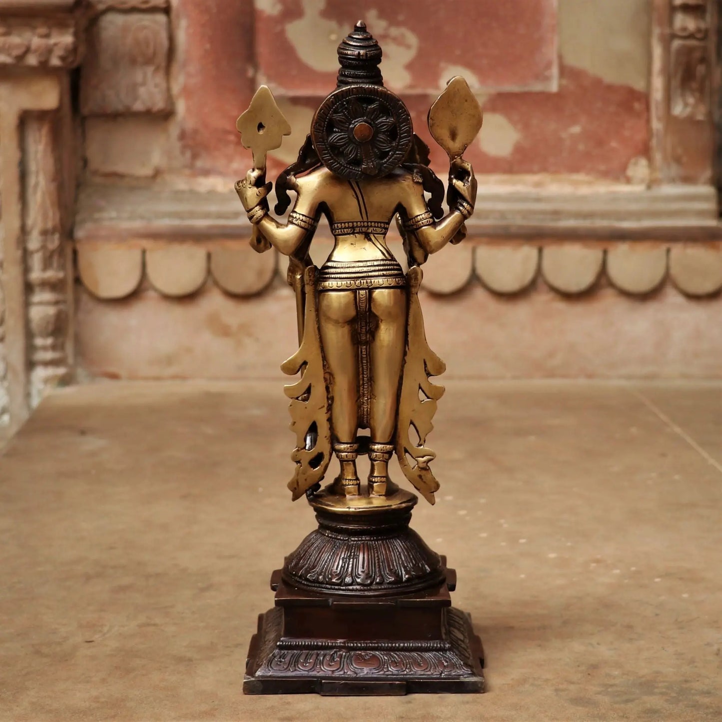 Brass Vishnu Lakshmi Idol craftsview