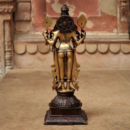 Brass Vishnu Lakshmi Idol craftsview