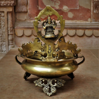 Brass Decoration Urli With Ganesh craftsview