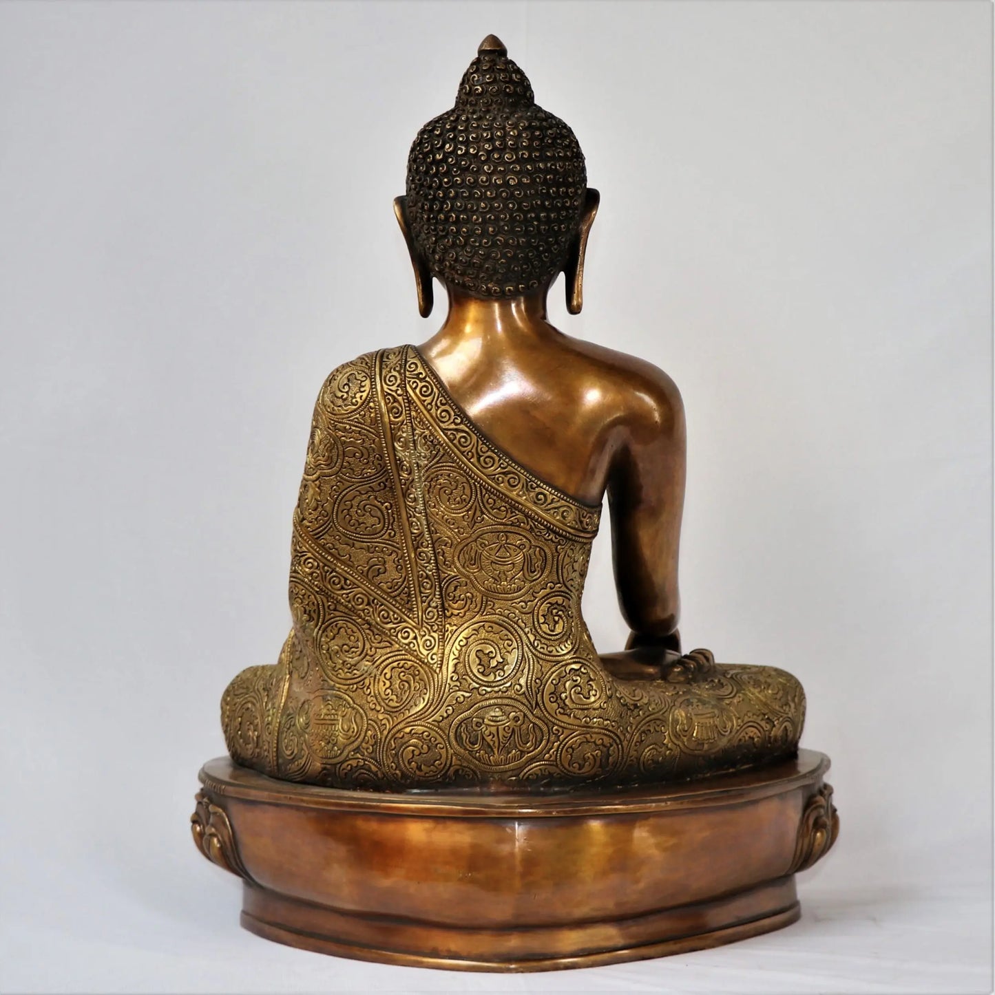 Superfine Brass Meditation Buddha Sculpture 22" craftsview