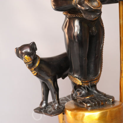 Brass Kaal Bhairava Sculpture