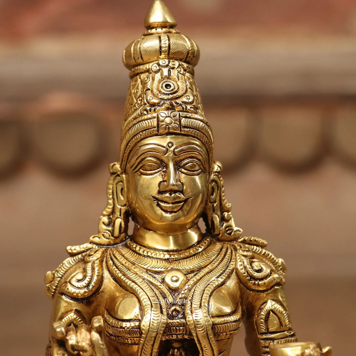 Goddess Annapurna - Goddess of Food and Nourishment Brass Statue Craftsview