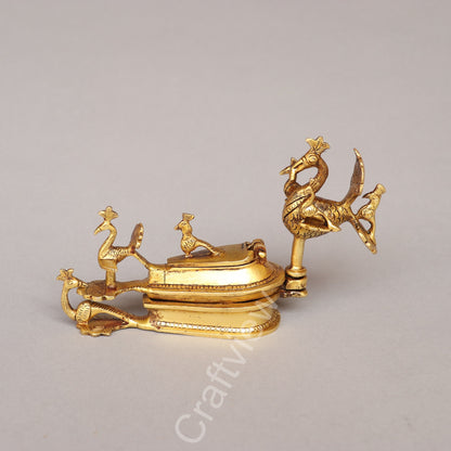 Vintage Brass Kum Kum Holder – A Timeless Symbol of Tradition