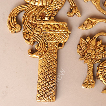 Traditional Brass Decorative Wall / Door Hanging Set