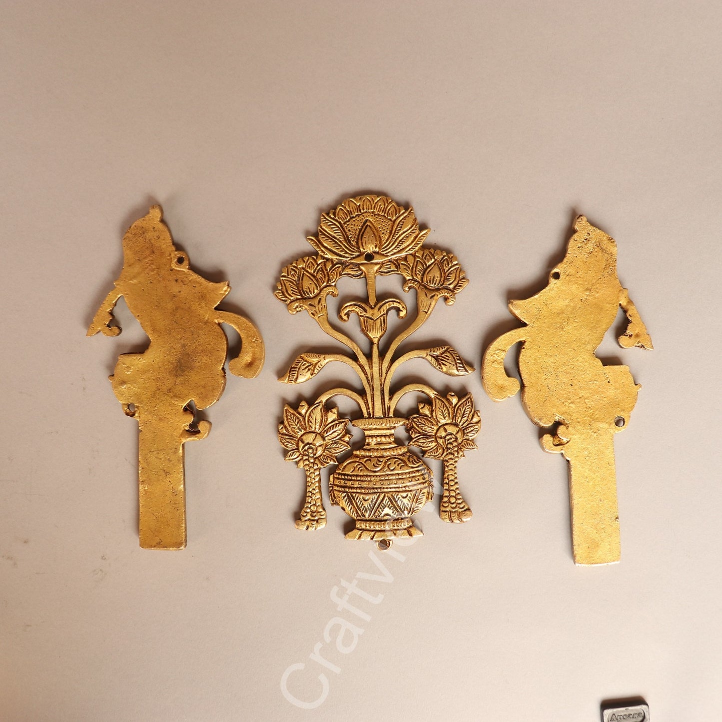 Traditional Brass Decorative Wall / Door Hanging Set