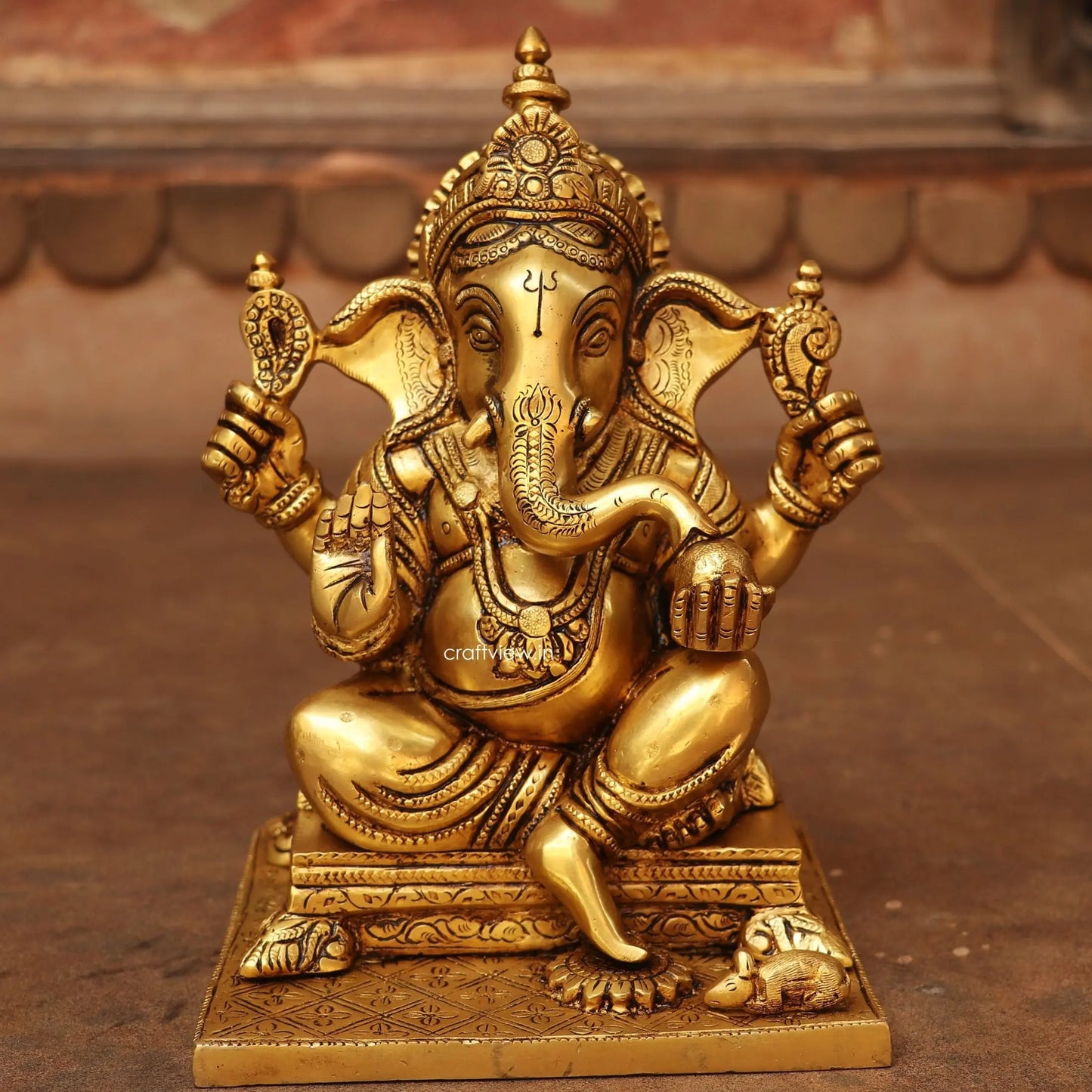 Brass Lord Ganesh Statue super fine Craftsview