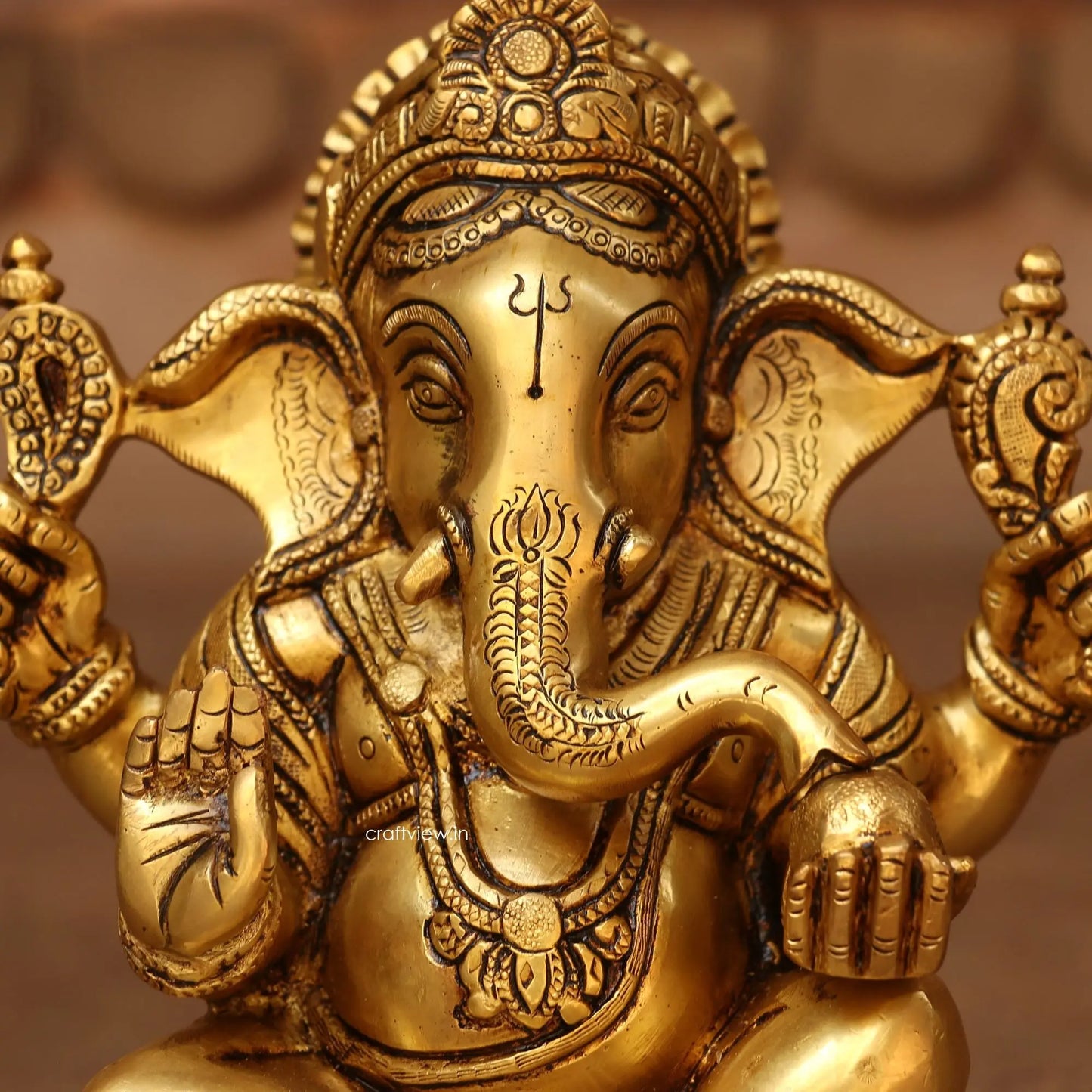 Brass Lord Ganesh Statue super fine Craftsview