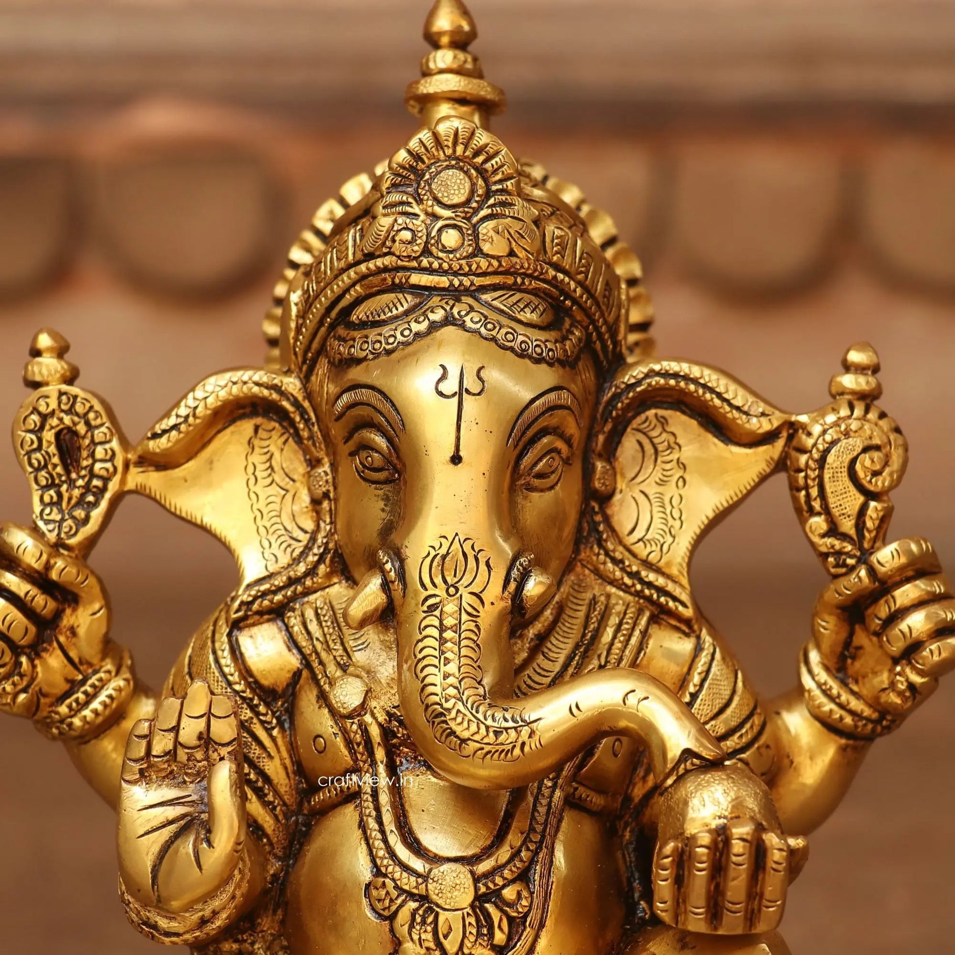 Brass Lord Ganesh Statue super fine Craftsview