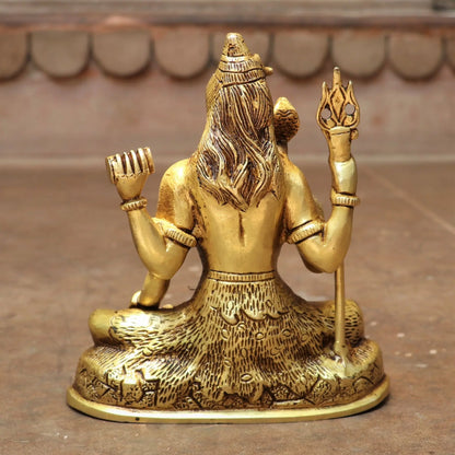 Brass Lord Shiva Sculpture 8" craftsview