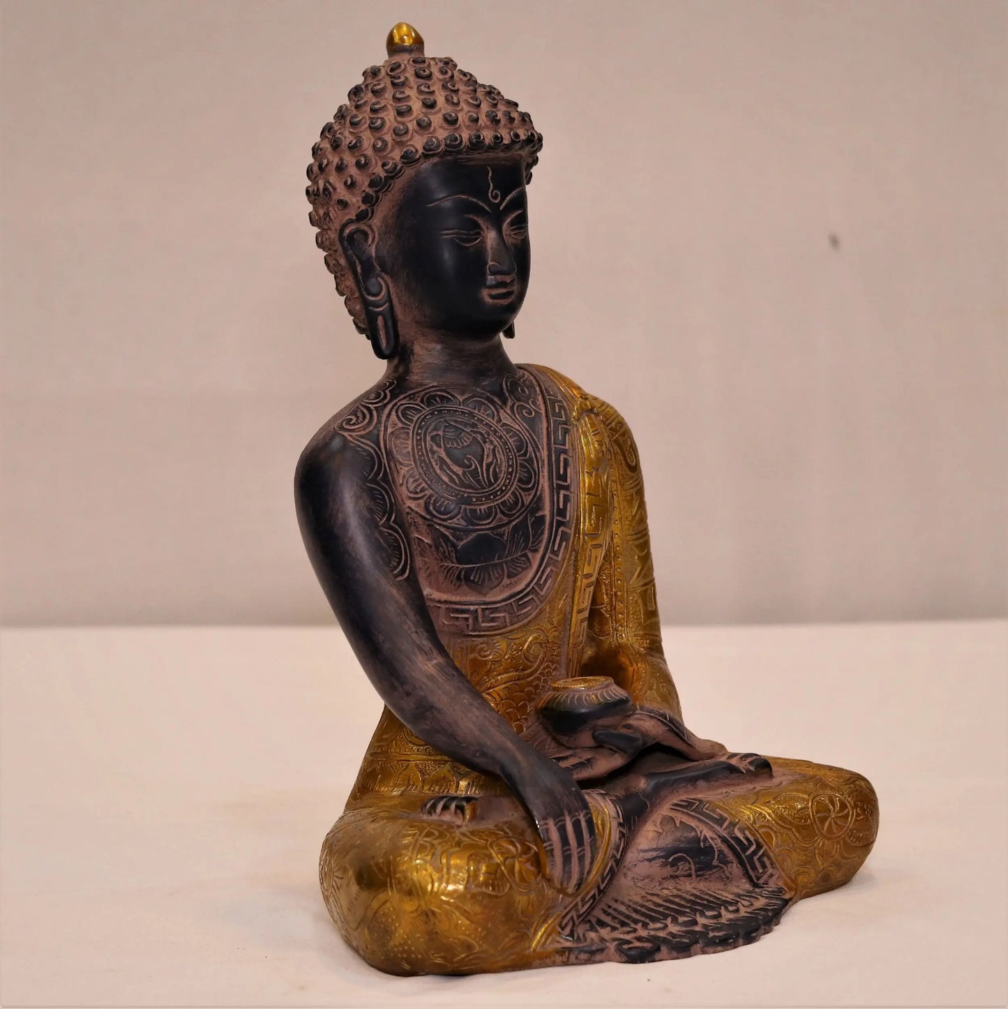 Brass Meditative Buddha Statue craftsview