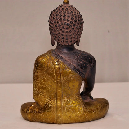 Brass Meditative Buddha Statue craftsview