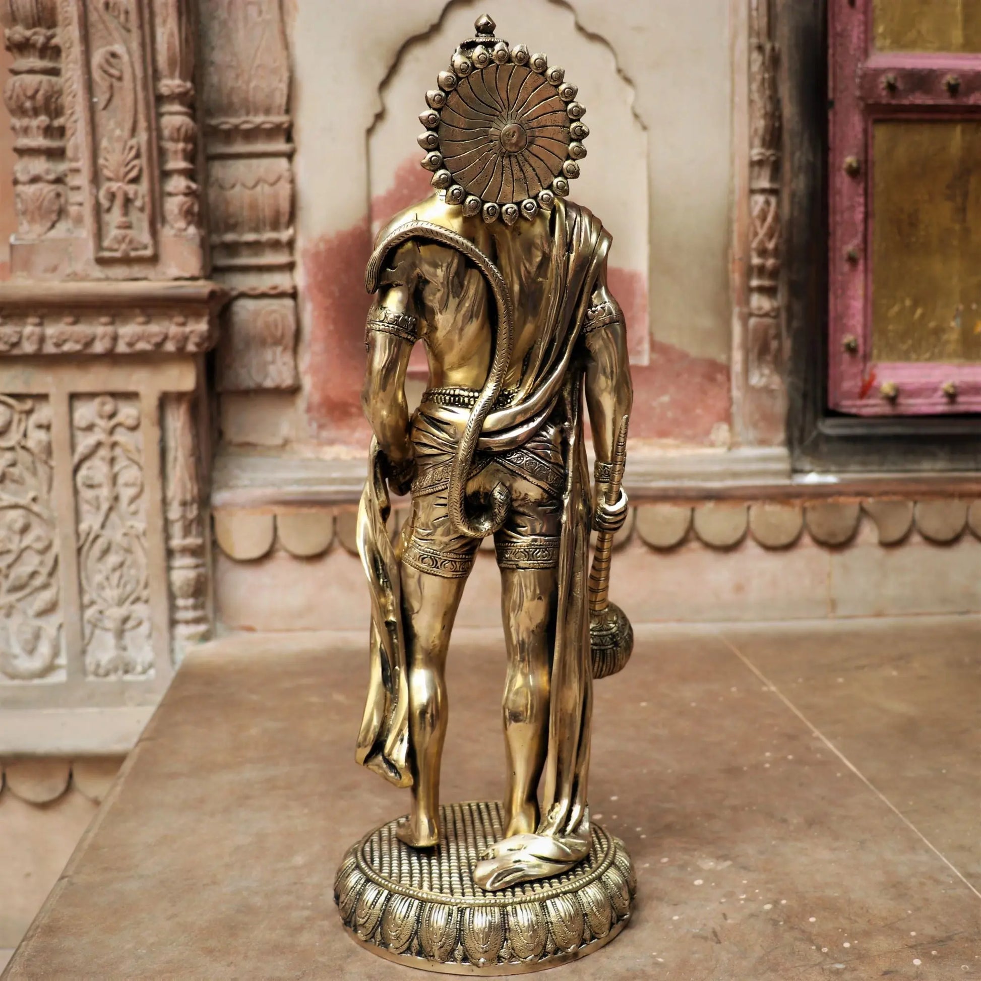 Brass Lord Hanuman Standing Idol craftsview