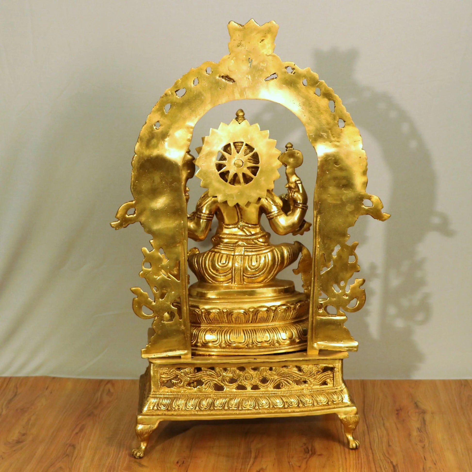 Brass Ganesh Statue With Prabhavali craftsview