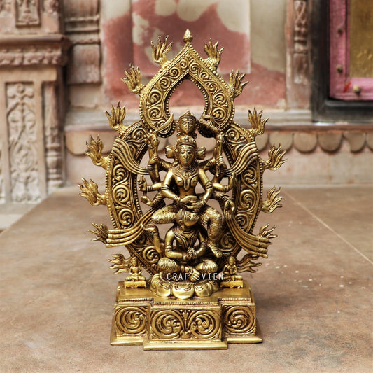 Brass Kamakhya Devi Statue Goddess Parvati, is worshipped. craftsview