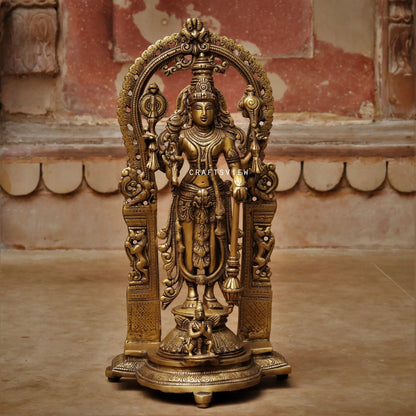 Exotic Vishnu Lakshmi on Prabhavali. 16" craftsview