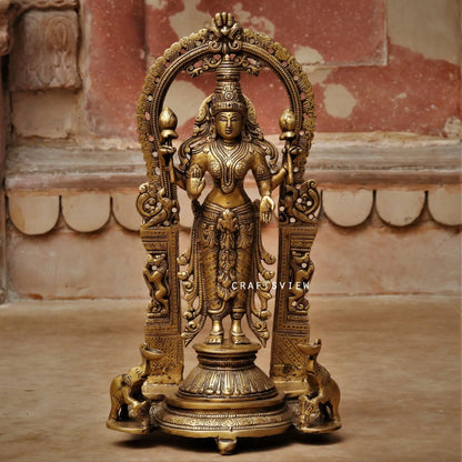 Exotic Vishnu Lakshmi on Prabhavali. 16" craftsview