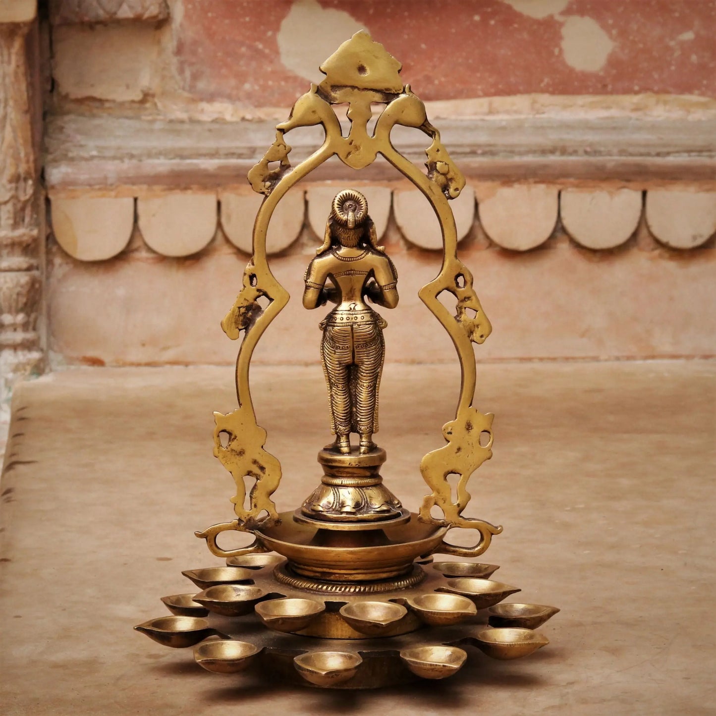 Brass Deeplakshmi Statue craftsview