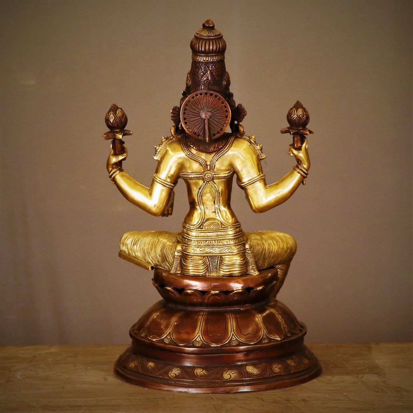 Brass Maa Lakshmi Statue 24" craftsview