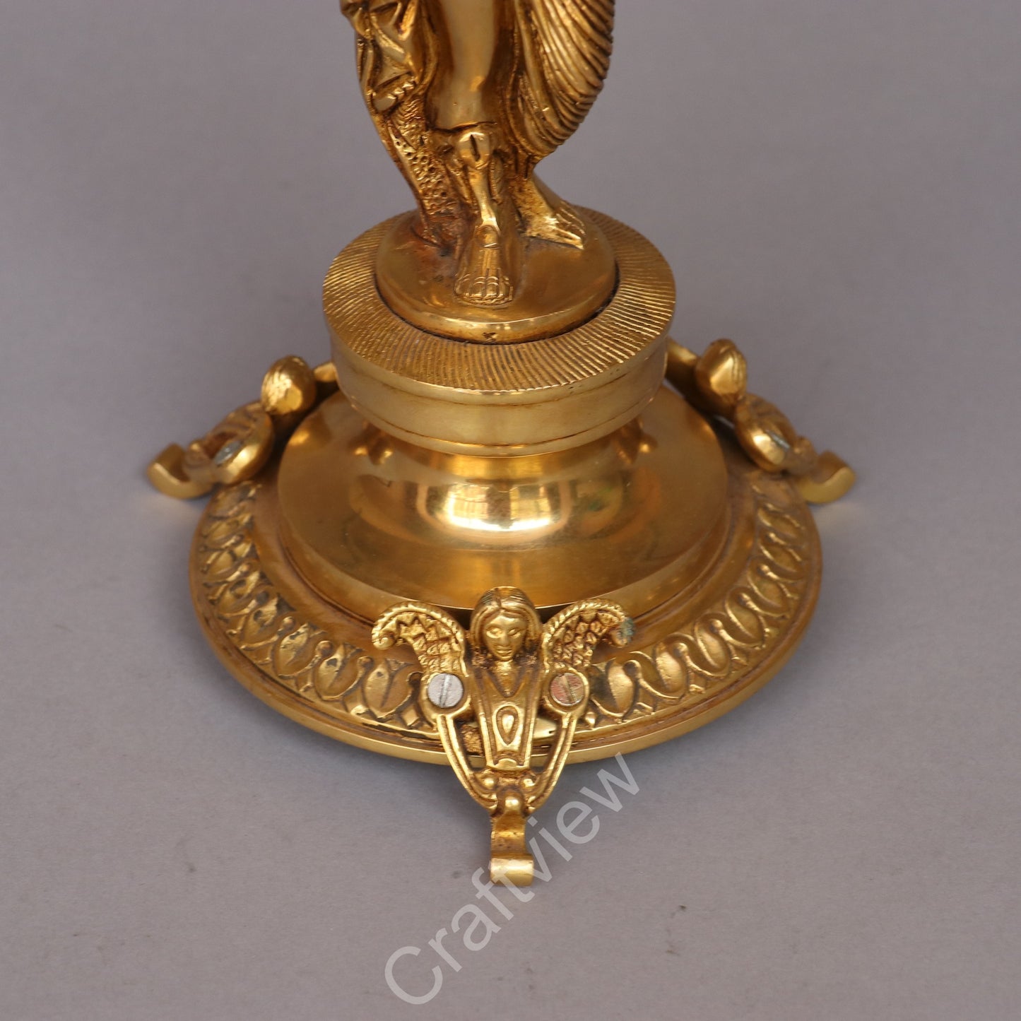 Brass Elegance Candle Stand