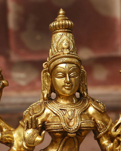 18" Brass Durga | mahishasur mardini | Statue - Craftview