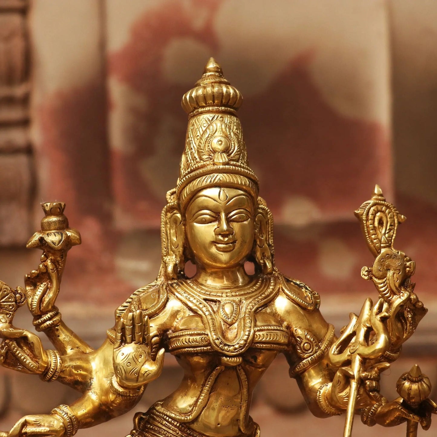 18" Brass Durga | mahishasur mardini | Statue - Craftview