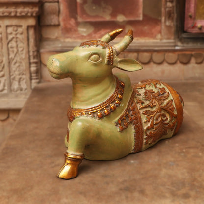 Shiva Nandi Brass Statue 14" Craftsview