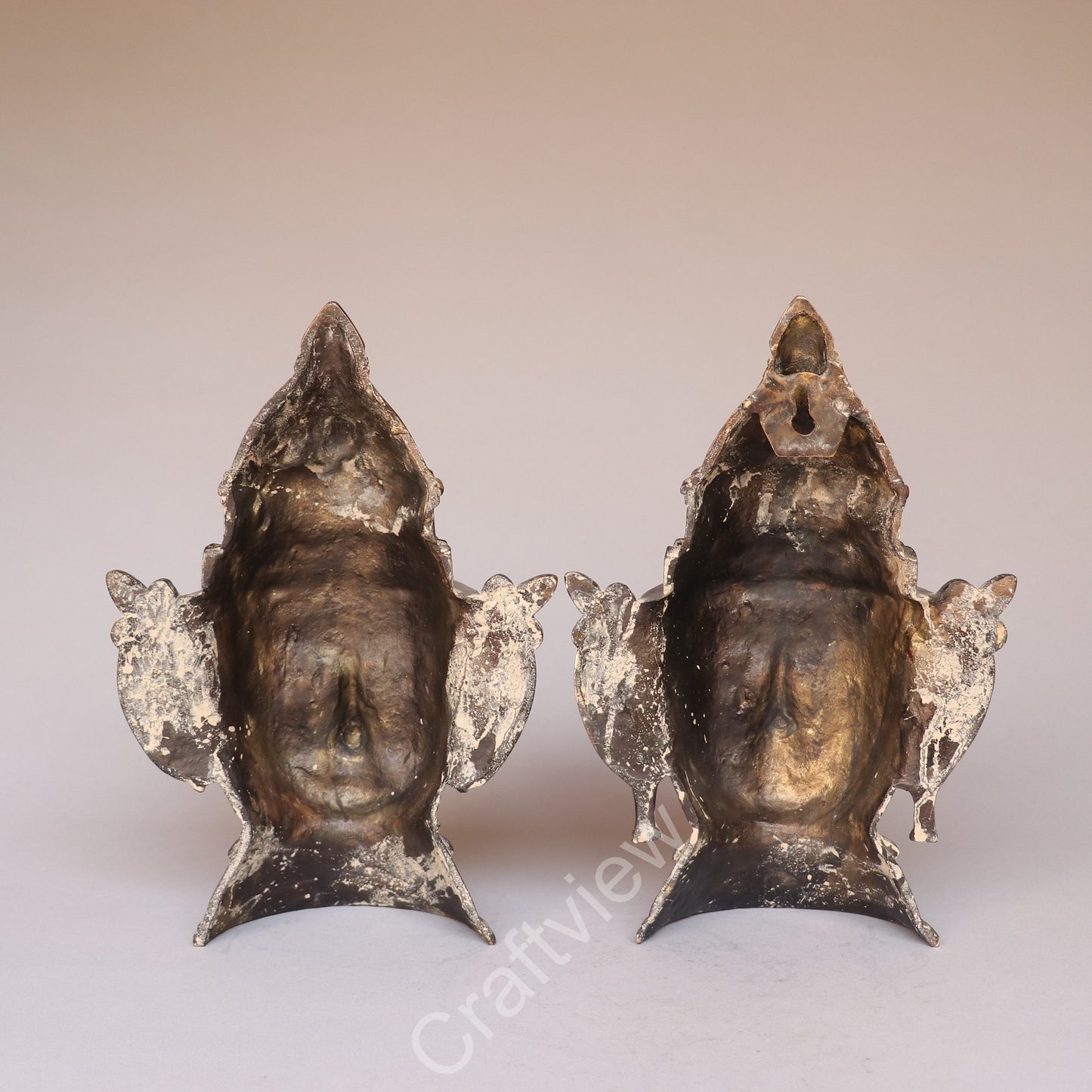 Brass Shiva Gauri Mask Decorative
