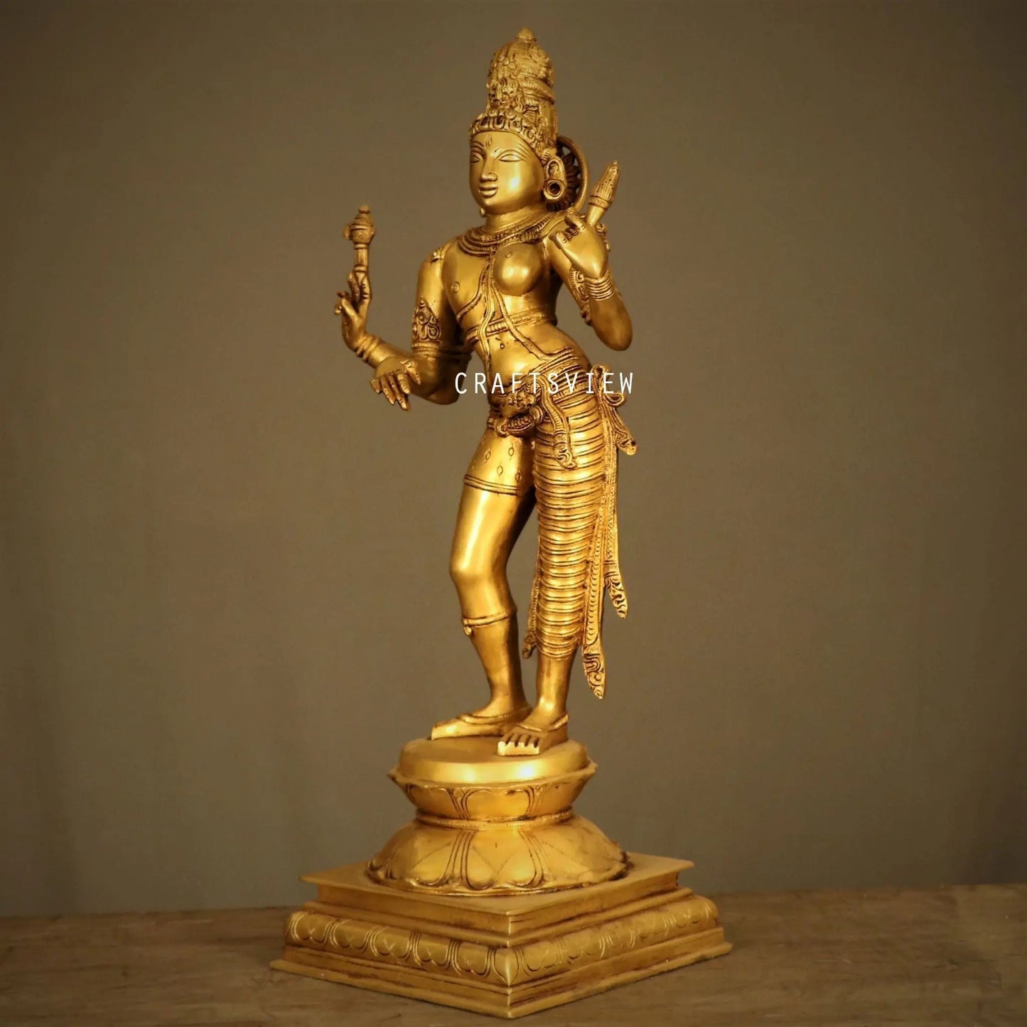 Brass Lord Shiva Ardhanarishvara Statue craftsview