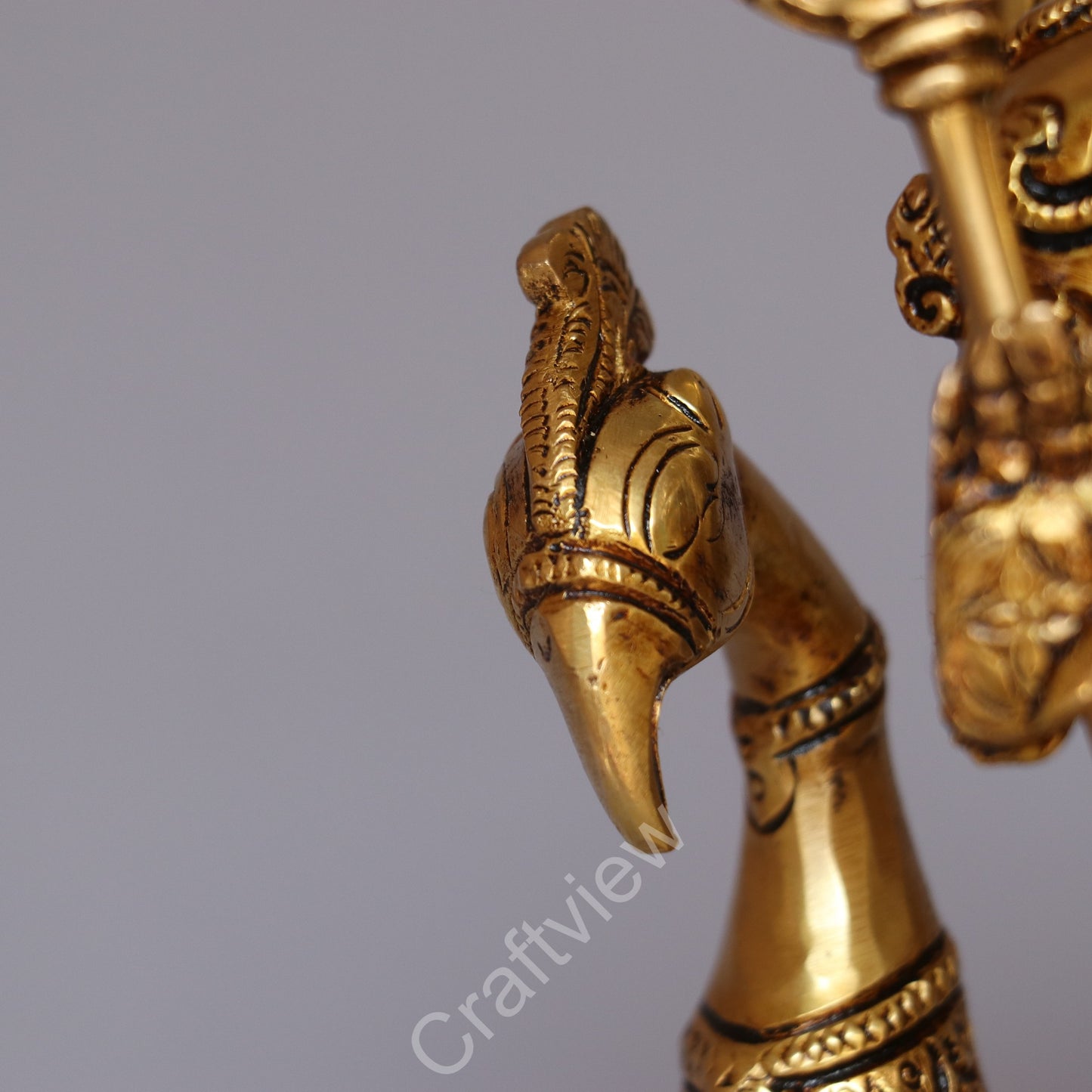 Brass Lord Murgan Kartikeya idol
