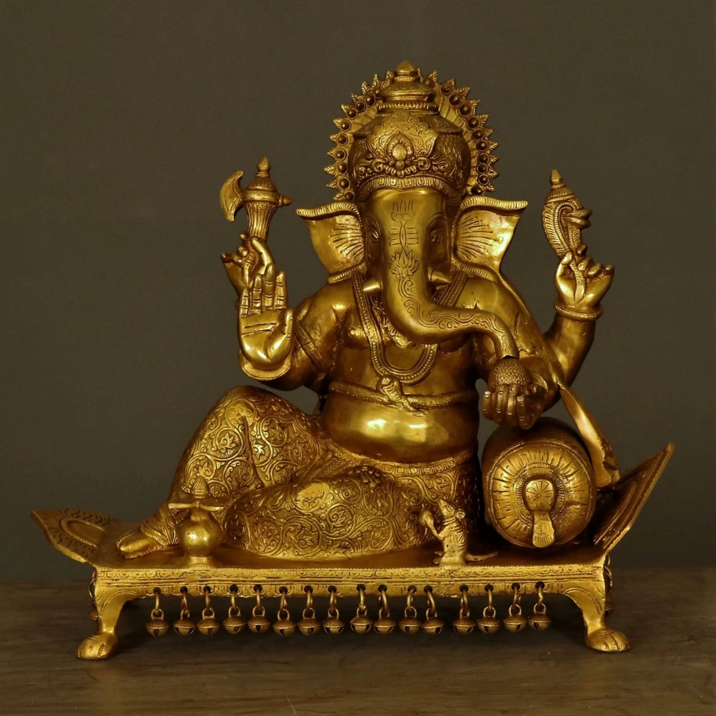 Brass Ganesh Statue 16" craftsview