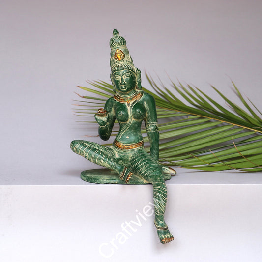 Brass Goddess Parvati Idol