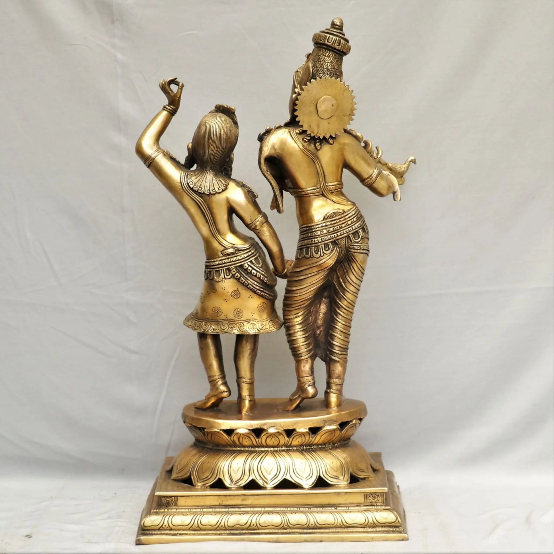 Brass Radha Krishna statues Super Fine 24" craftsview