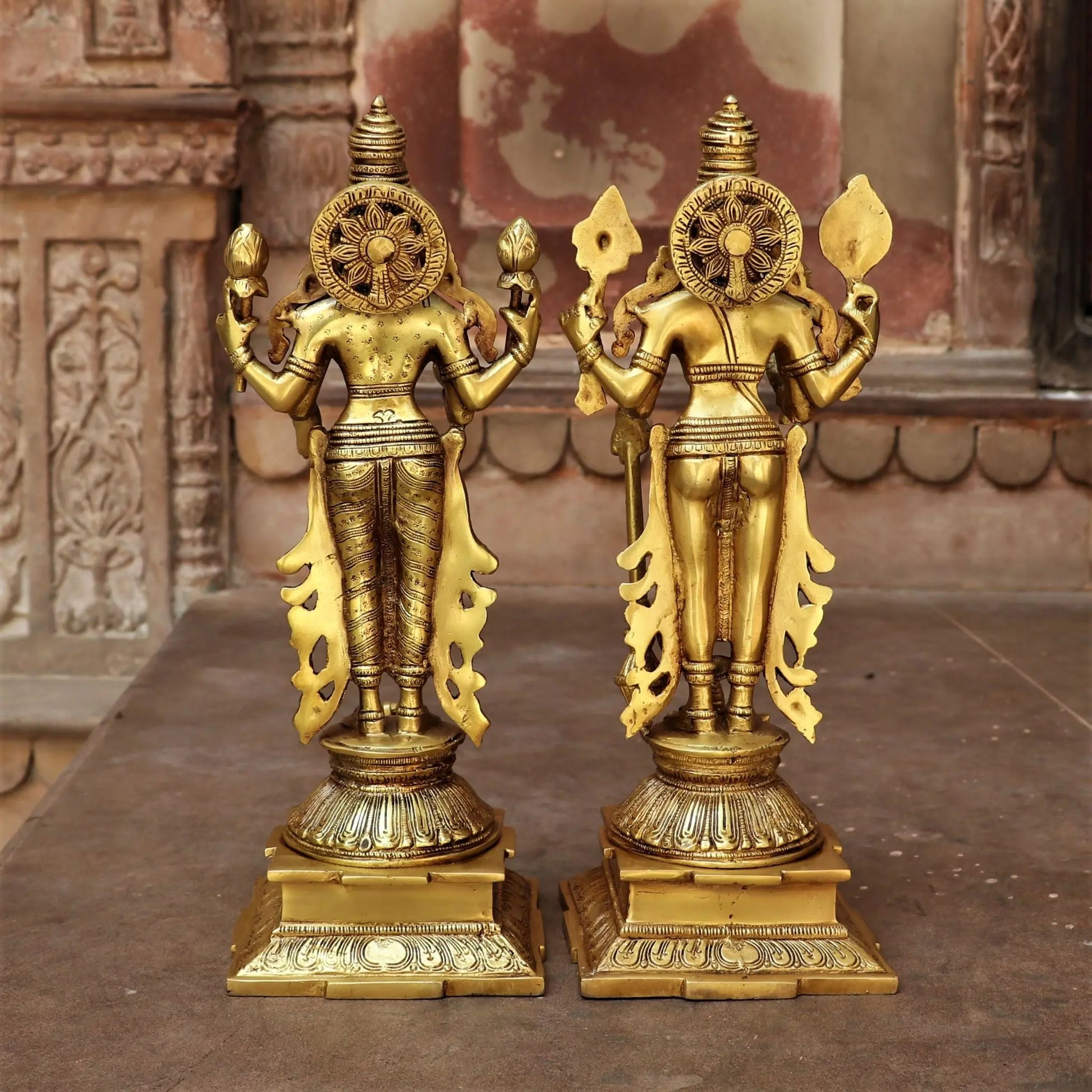 Brass Vishnu Lakshmi Statue craftsview