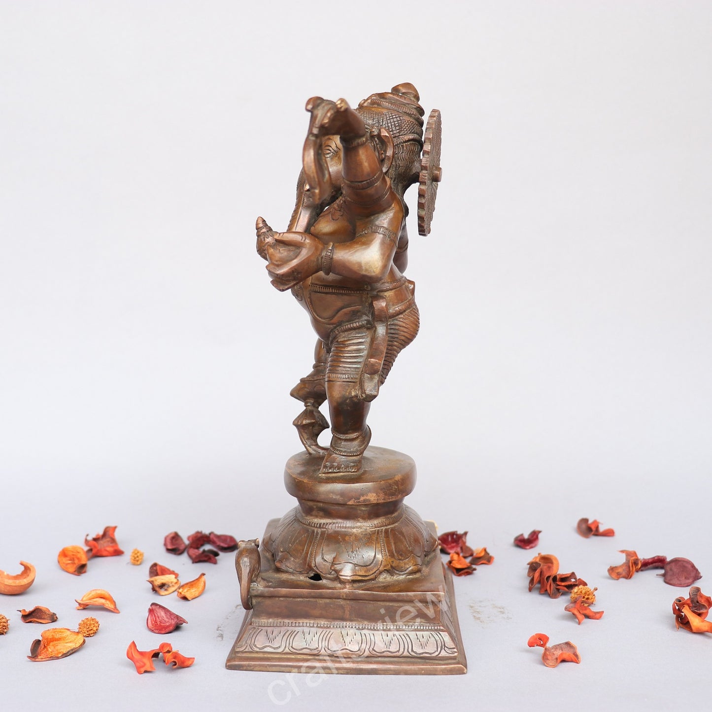 Brass Dancing Ganesh Idol