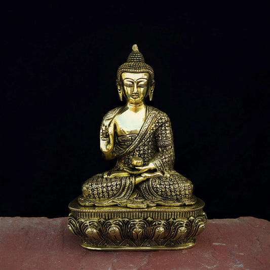 Brass Buddha Idol Blessing craftsview