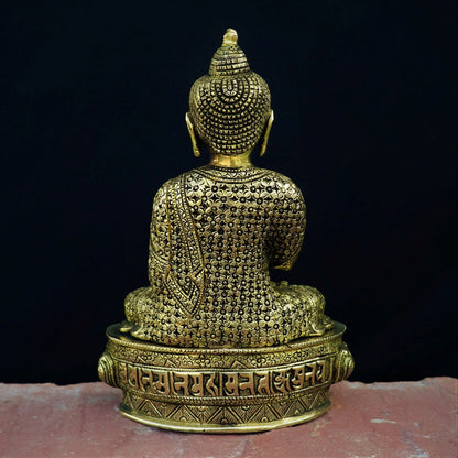 Brass Buddha Idol Blessing craftsview
