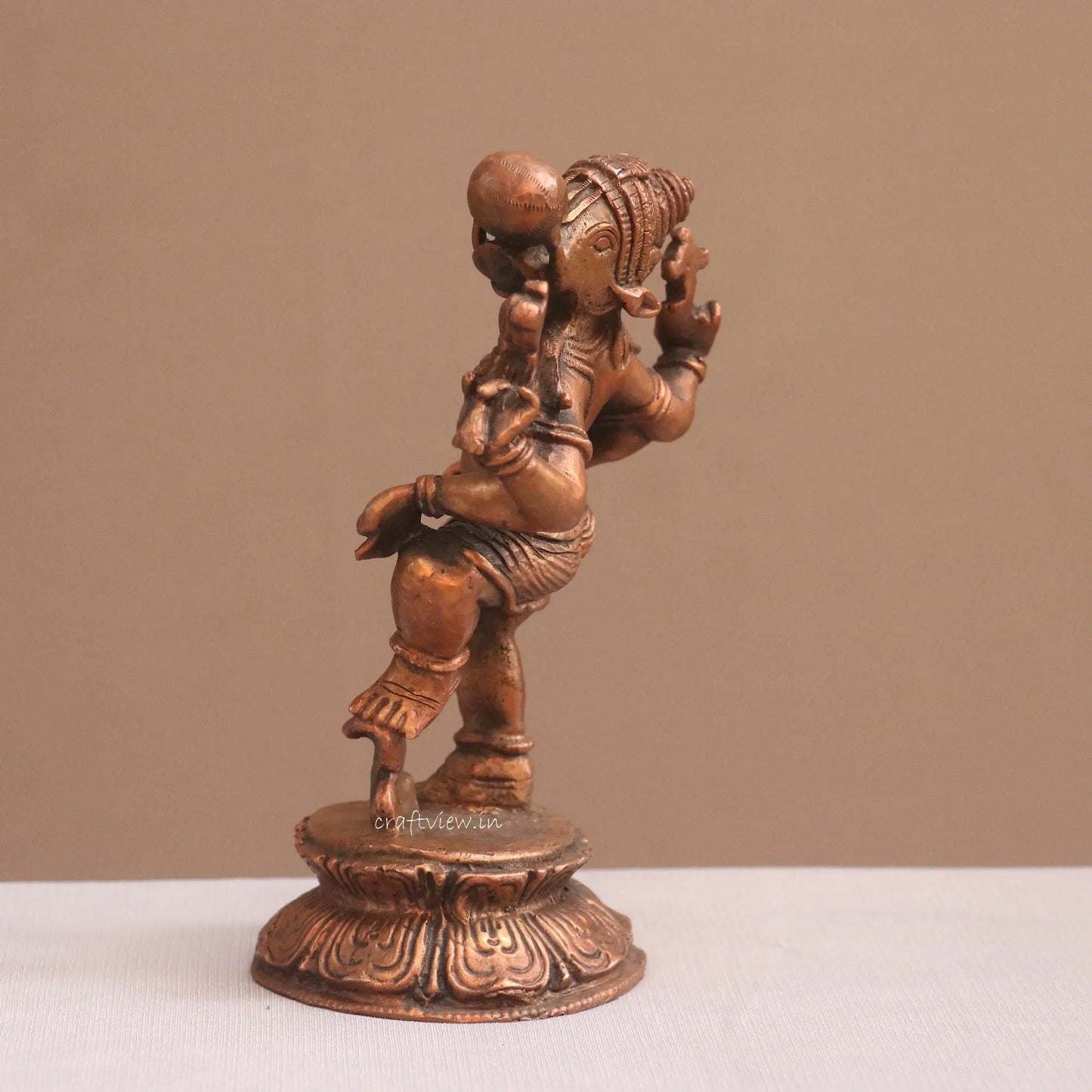 Pure Copper Standing bhoovaraha Idol | Fine Craft | 20 CM Craftsview