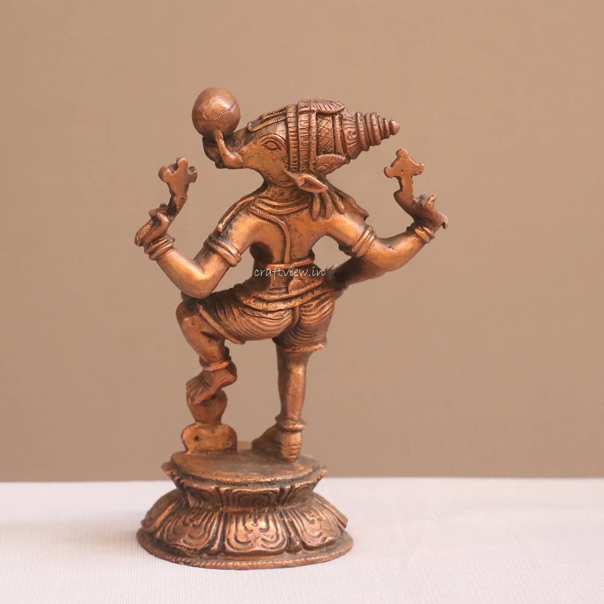 Pure Copper Standing bhoovaraha Idol | Fine Craft | 20 CM Craftsview