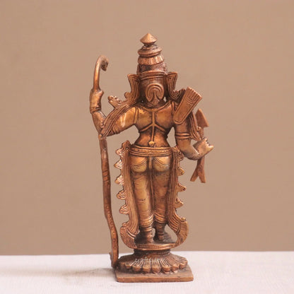 Pure Copper Lord Rama Idol | Fine Craft | 17 CM Craftsview